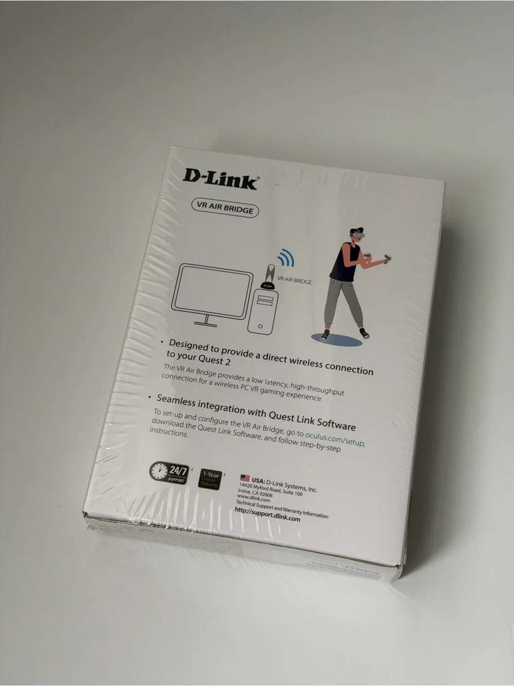 D-Link VR Air Bridge in Black with Blue Accent